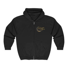 Load image into Gallery viewer, Unisex Laughing Moon Logo Full Zip Hooded Sweatshirt