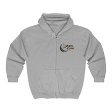 Load image into Gallery viewer, Unisex Laughing Moon Logo Full Zip Hooded Sweatshirt